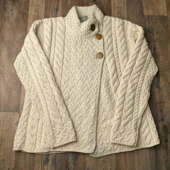 Vintage Blarney Woolen Mills Cardigan Sweater Women's XL Supersoft Merino Wool - Picture 1 of 10